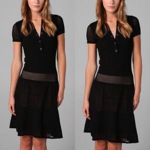 Lacoste x Catherine Malandrino | Pointelle Polo Knit Dress, XS